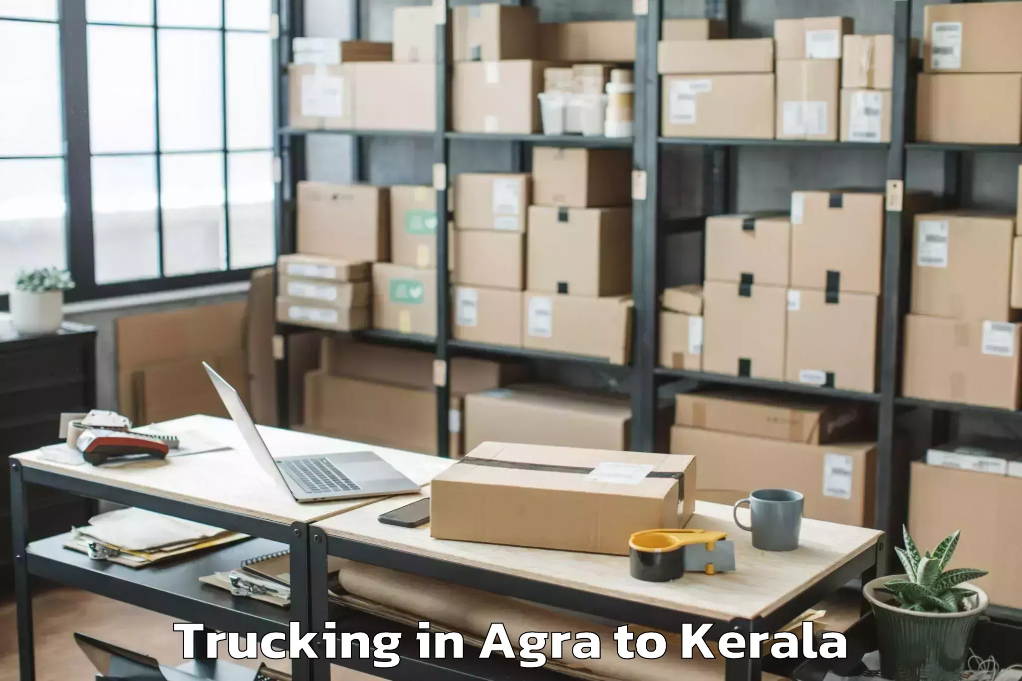 Top Agra to Olavakkot Trucking Available